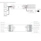 RF prijímač pre riadenie RGB LED pásov 3x6A DC12-48V SKYDANCE V3-L