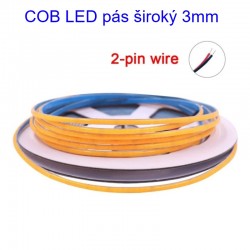 COB LED pás 400LED COB 6,4W 640Lm Warm White 24V CRI90 Led4chip 3mm