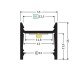 Hliníkový profil pre LED pásy LEVEL12 (16x16mm) - ELOX