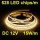 LS 528LED COB 14W 1400Lm Warm White 12V CRI90 EPISTAR 10mm