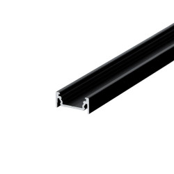 Hliníkový profil pre LED pásy SURFACE10.v2 (18,8x8,2mm) - čierny