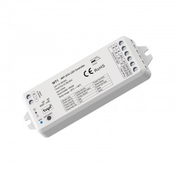 WiFi a RF prijímač pre riadenie LED pásov MONO a CCT 2x5A DC 12-36V SKYDANCE WT1