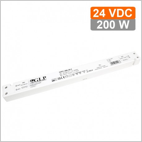 LED nábytkový napájací zdroj 24V-200W IP20 GTPC-200-24-S