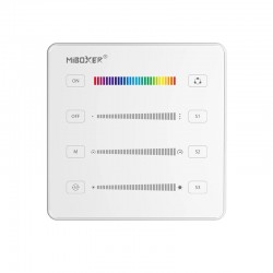 Nástenné ovládanie pre DIGITAL SPI PIXEL LED kontroléry 1-zónové 2,4GHz MiLight B6-W