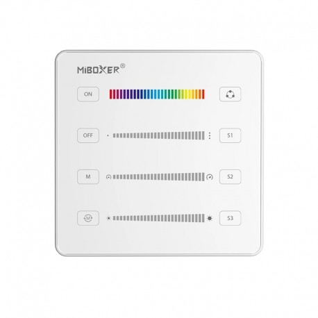 Nástenné ovládanie pre DIGITAL SPI PIXEL LED kontroléry 1-zónové 2,4GHz MiLight B6-W