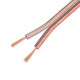 Dvojlinka 2x0,75mm² transparentná Al/Cu CABLETECH