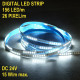 Flexibilný LED pás LS Digital 156LED SMD2835 Cold White WS2811IC Chasing Effect 15W 24V 10mm