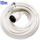 Predlžovací kábel 10m 3×1,5 mm² AC230V 16A 1-zásuvka PVC biely OPTO