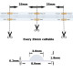 LED pás LS 480LED COB 9W BLUE 12V CRI80 ecolight 8mm