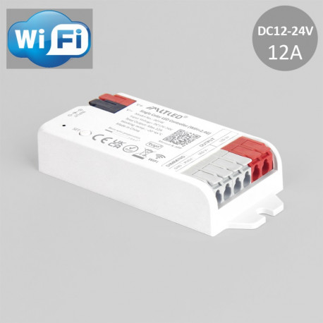 WiFi a RF prijímač + PUSH pre riadenie LED pásov SINGLE COLOR DC12/24V 12A iM1W