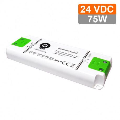 LED nábytkový napájací zdroj 24V-75W IP20 FTPC75V24-C2