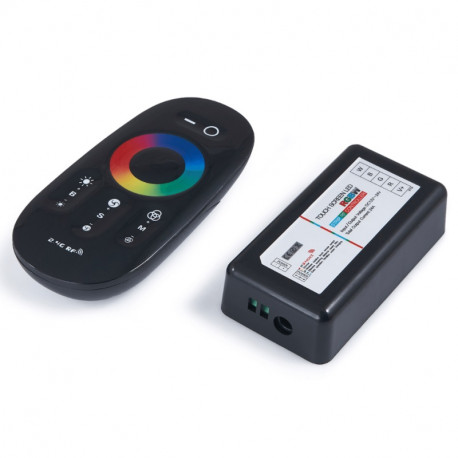Set RGBW ovládania RF 2,4GHz kontrolér + DO DC12-24V 24A ecolight - Black