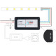 Set RGBW ovládania RF 2,4GHz kontrolér + DO DC12-24V 24A ecolight - Black