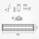 LED LINEAR High Bay 100W 10000Lm Natural White 120°x60° IP65 OPTONICA