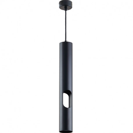 Závesné svietidlo 1xGU10 TUBA Ø60x400mm čierne OPTONICA