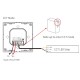 Nástenné ovládanie pre MONO a CCT LED s RF 2,4GHz prijímačom DC12-48V 12A MiLight P0-W