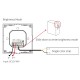 Nástenné ovládanie pre MONO a CCT LED s RF 2,4GHz prijímačom DC12-48V 12A MiLight P0-W