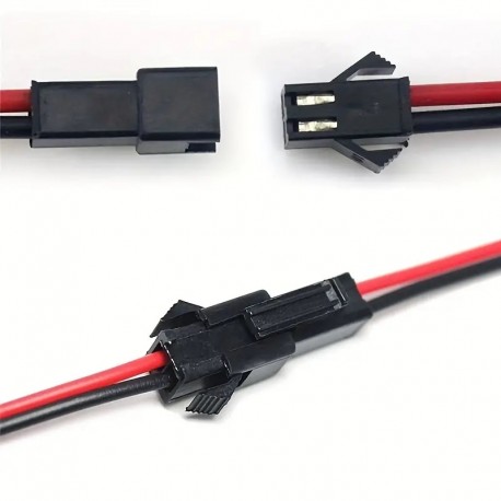 Quick connector - 2pin - single color - pár Male/Female