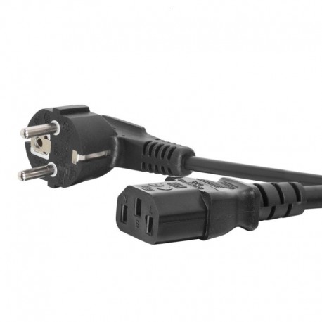 Napájací kord T3-IEC320-C13 (3x0.5 mm²) uhlová vidlica 1,5m