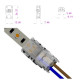 Klik konektor-spojka MONO-10mm-LED pás/Napájací vodič-Hippo-M