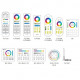 RF 2,4GHz + Zigbee 3.0 prijímač 3in1 pre riadenie RGB/RGBW/RGB+CCT LED pásov 12A DC12/24V MiLight FUT037Z+