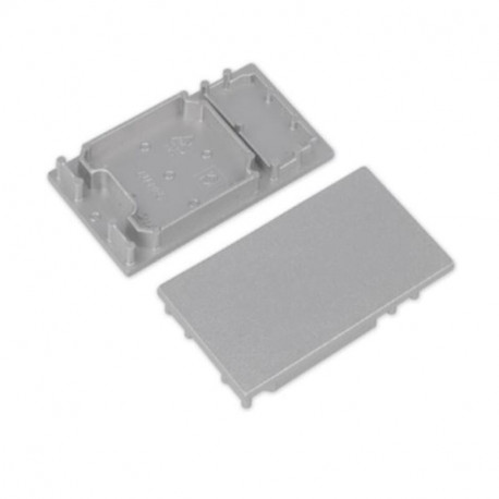 Koncovky pre hliníkový profil COMBO30-01 - plast - strieborné/pár