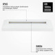Schodiskové LED svietidlo obdĺžnikové 3W 100Lm Warm White IP65 OPTONICA biele
