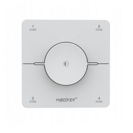 Nástenné 4-zónové diaľkové ovládanie pre MONO a CCT LED MiLight K0S - White