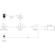 RF prijímač + PUSH 2in1 pre riadenie LED pásov MONO/CCT 12A DC12/24V MiLight SR2