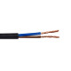 Kábel elek. OMY 2x1,0mm² H03VV-F 300/300V čierny okrúhly