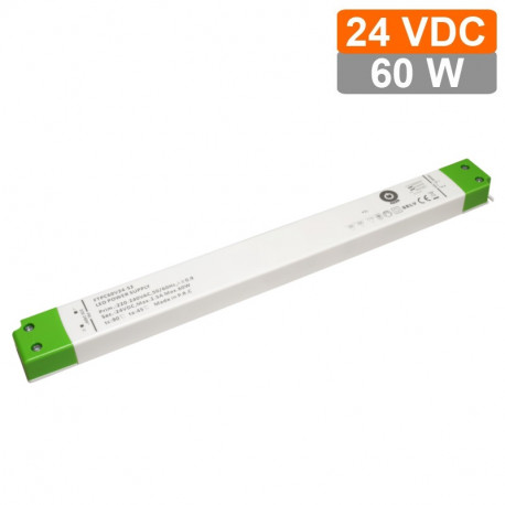LED nábytkový napájací zdroj 24V-60W IP20 FTPC60V24-S2