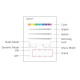 Nástenné ovládanie pre DIGITAL SPI PIXEL LED kontroléry 1-zónové 2,4GHz MiLight B9-W