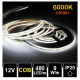 Flexibilný LED pás LS 480LED COB 9W 990Lm Cold White 6000K 12V CRI90 8mm BRG