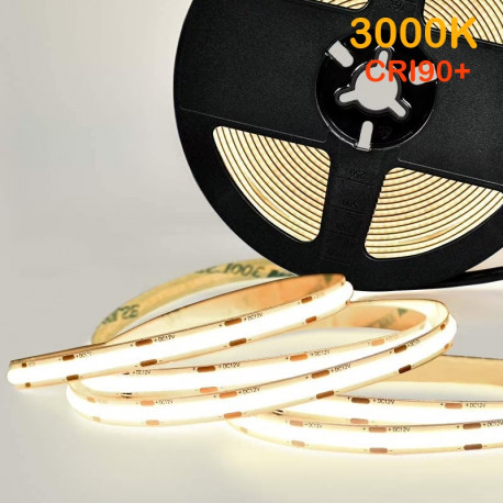 Flexibilný LED pásLS 480LED COB 9W 990Lm Warm White 3000K 12V CRI90 8mm BRG