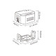 Triakový stmievač WiFi + RF 2,4GHz + PUSH 1x1,36A, AC100-240V, MiLight TRI-C1WR