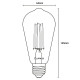 E27 ST64 FILAMENT LED 6W 660Lm Warm White 2200K Smokey Glass LUMILED