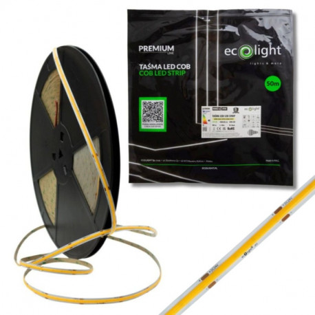 LS 480LED COB 9W 990Lm Warm White 3000K 24V CRI90 8mm ecolight