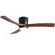 LED stropné svietidlo VENTILÁTOR BLACK WOOD 18W 1440Lm CCT OPTONICA