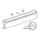 Silikónový NEON FLEX 4x8mm Cold White 8W 400Lm 24V IP65 OPTONICA