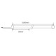 Silikónový NEON FLEX 4x8mm Cold White 8W 400Lm 24V IP65 OPTONICA