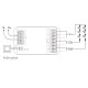 RF 2,4GHz prijímač 2in1 pre riadenie MONO a CCT LED pásov 30A DC12/48V MiLight HR2