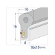 NEON FLEX 10x16mm COLD WHITE 400Lm 8,5W AC230V OPTONICA