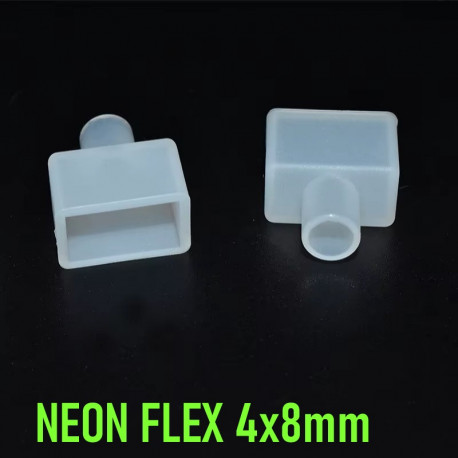 Silikónová koncovka pre NEON FLEX 4x8mm - napájanie