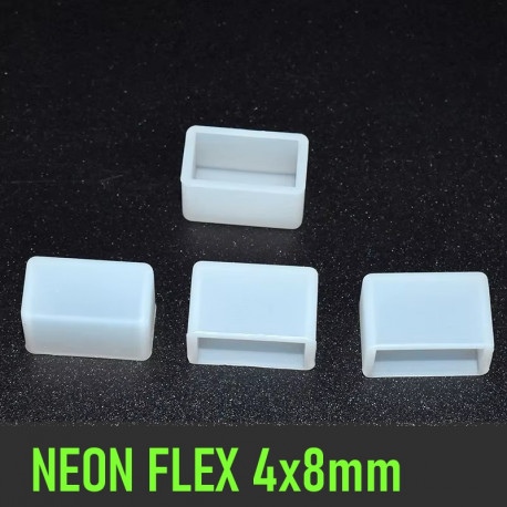Silikónová koncovka pre NEON FLEX 4x8mm - ukončenie