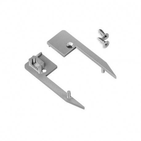 Koncovky pre hliníkový profil UP-MINI10 strieborné/pár