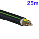 Kábel elektrický CYKY-J 3x2,5mm čierny okrúhly PVC - balenie 25m