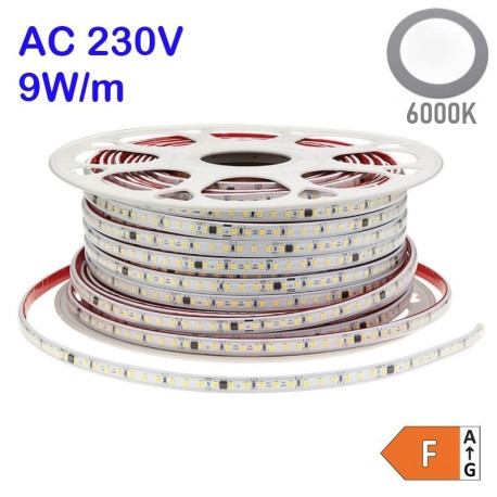 LS 120LED SMD2835 9W 900Lm AC230V Cold White IP65 120° 10x4,5mm OPTONICA