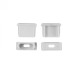 Set  - 2m hliníkový profil pre LED pásy N02 biely lakovaný + difúzor polomliečny