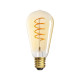 E27 ST64 VINTAGE LED 4W 250Lm AMBER 1800K Amber Glass Kanlux XLED