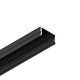 Hliníkový profil pre LED pásy BASELYTE-10-LOW - čierny anodovaný